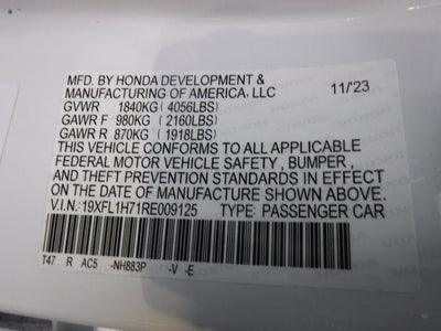 2024 Honda Civic Hatchback EX-L