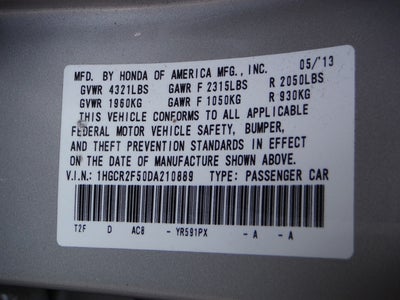 2013 Honda Accord Sedan Sport