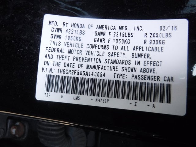 2016 Honda Accord Sedan Sport
