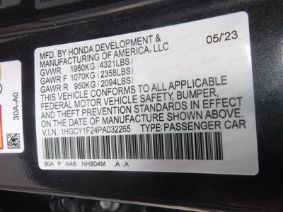 2023 Honda Accord Sedan LX