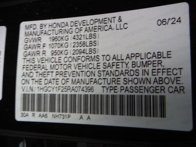 2024 Honda Accord Sedan LX