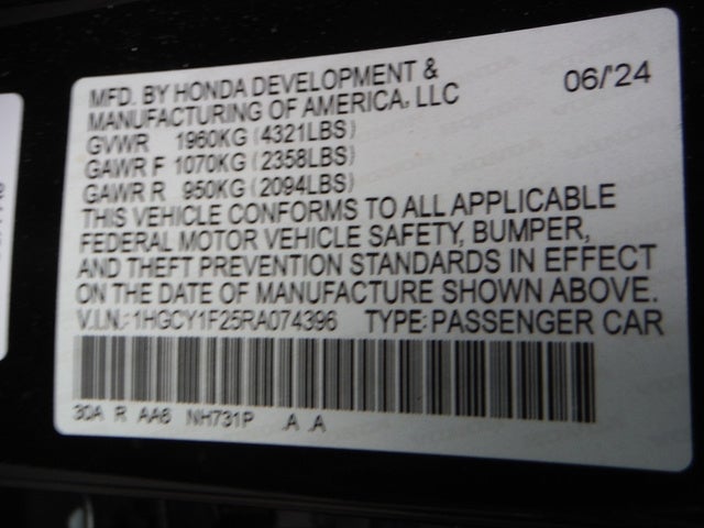 2024 Honda Accord Sedan LX