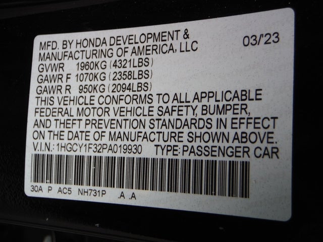 2023 Honda Accord Sedan EX