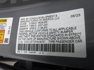 2023 Honda Accord Hybrid Sport-L