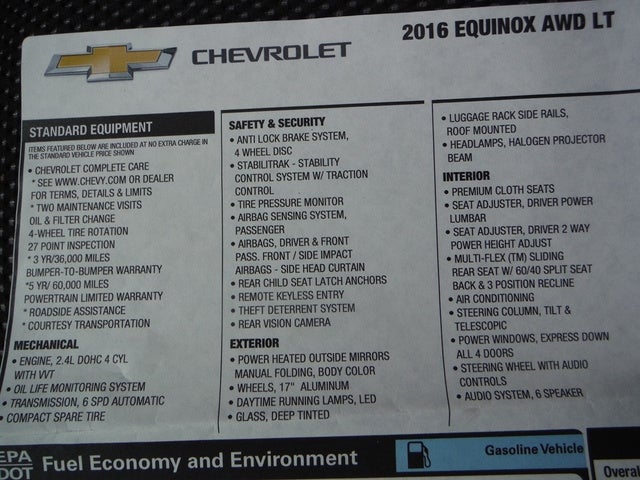 2016 Chevrolet Equinox LT