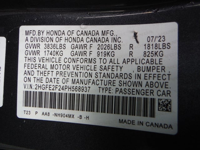 2023 Honda Civic Sedan LX