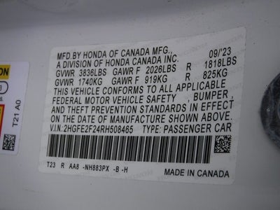 2024 Honda Civic Sedan LX