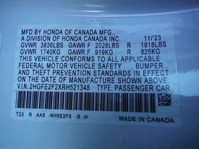 2024 Honda Civic Sedan LX