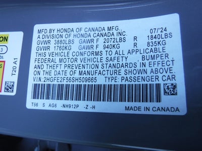 2025 Honda Civic Sedan Sport