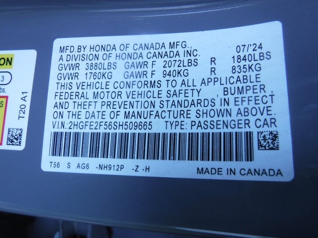 2025 Honda Civic Sedan Sport