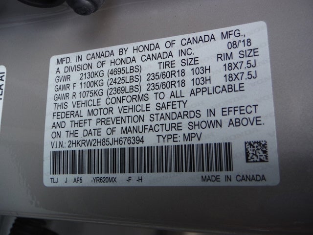 2018 Honda CR-V EX-L