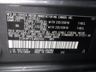 2020 Toyota RAV4 XLE Premium