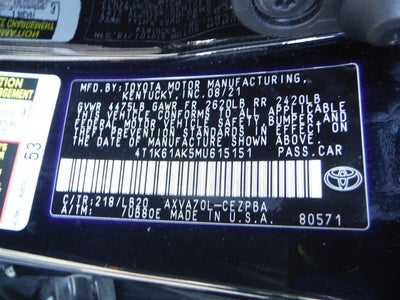 2021 Toyota Camry XSE