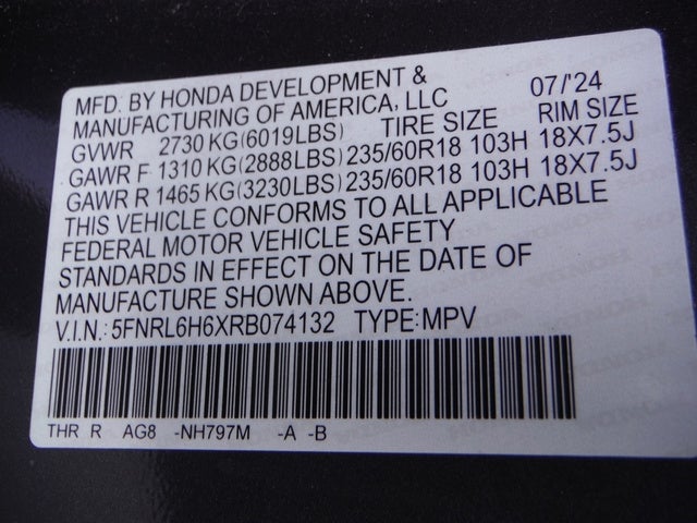 2024 Honda Odyssey EX-L