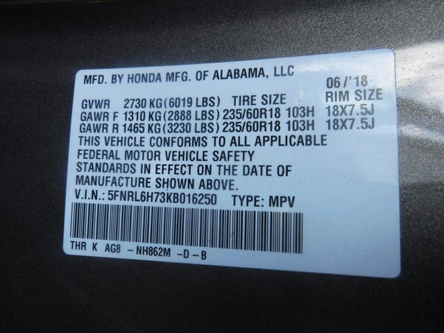 2019 Honda Odyssey EX-L