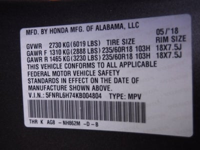 2019 Honda Odyssey EX-L