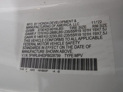 2023 Honda Odyssey Touring