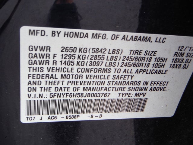2018 Honda Pilot EX-L