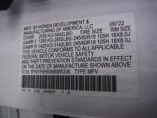 2022 Honda Pilot EX-L