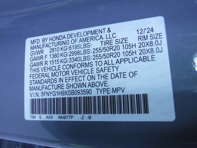 2025 Honda Pilot Black Edition