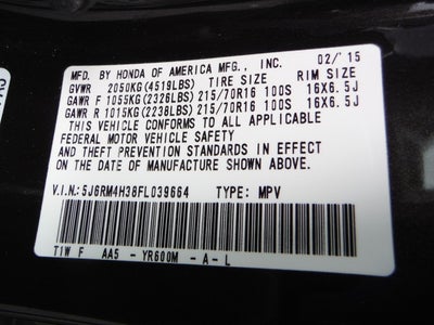 2015 Honda CR-V LX