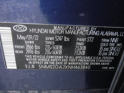 2022 Hyundai Santa Fe SEL