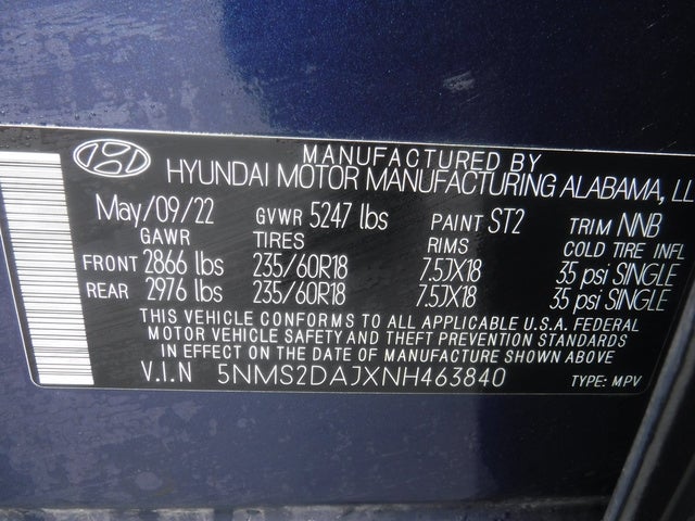 2022 Hyundai Santa Fe SEL