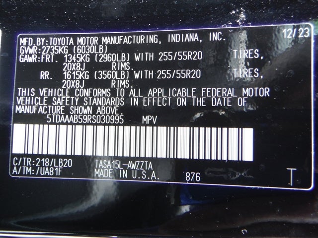 2024 Toyota Grand Highlander Platinum
