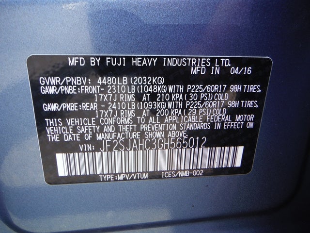 2016 Subaru Forester 2.5i Limited
