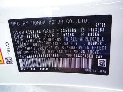 2026 Honda Civic Hatchback Hybrid Sport